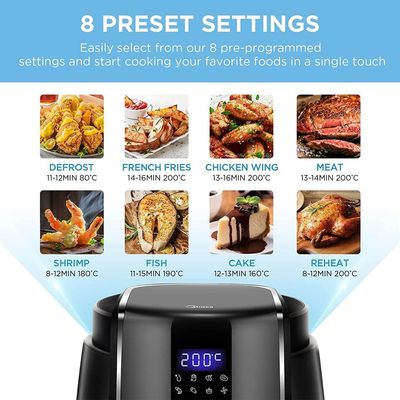 Midea Digital Air Fryer 3.5 L MFCN35C2 Black